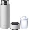 Nûby - RapidCool™ - Maak de perfecte flesvoeding voor je baby - Flessenkoeler - Inclusief melkpoederdispenser en digitaal deksel - Wit