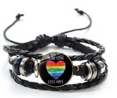 Akyol - more love less hate armband - lgbt - regenboog - community - love - armband - bracelet