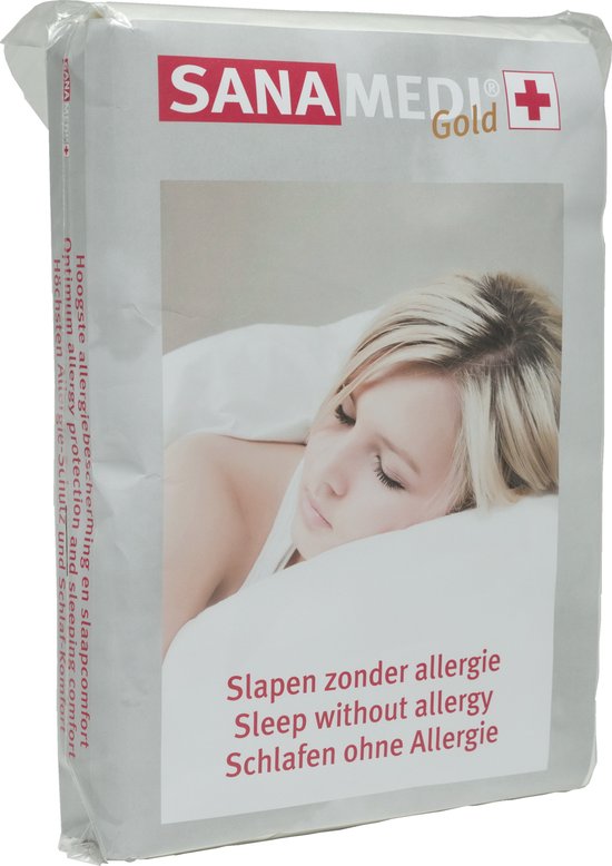 Sanamedi Gold matrashoes anti-allergie 40x80x8 cm huisstofmijt- en allergeen stof dicht