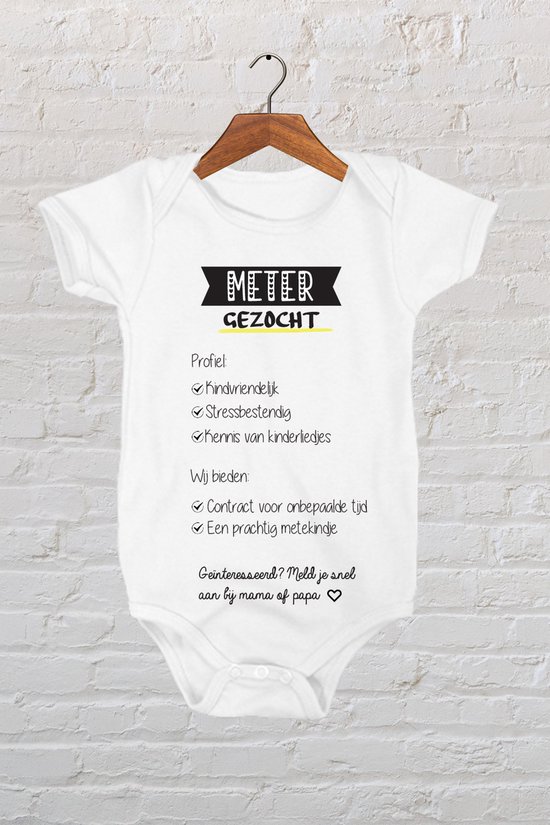 Body Bébé Hospitrix avec texte "Marraine recherchée.." Cadeau de marraine - Cadeau - Devenez marraine - Demandez à marraine - Marraine et Peter - Soyez marraine