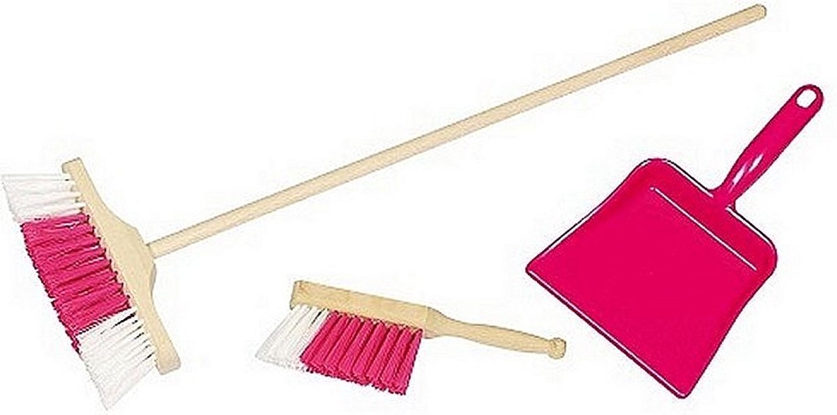 Simply for Kids 3-delige Bezemset Roze