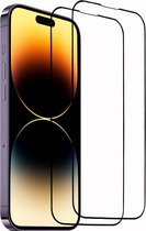 2x Arara Screenprotector Geschikt voor iPhone 14 Pro - gehard beschermglas screen protector glas – full cover