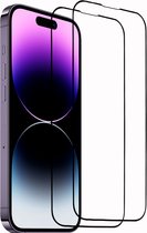 2x iPhone 14 Pro Max Screen Protector - verre de protection trempé protecteur d'écran verre iPhone 14 Pro Max - coque complète - Arara