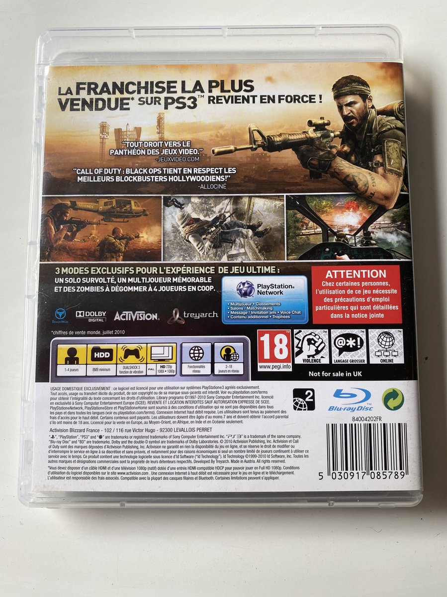 Activision Call of Duty: Black Ops PlayStation 3