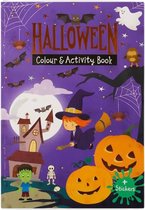 Halloween kleur en activiteiten boek - Paars / Multicolor - Papier / Karton - A4 - Knutselen - DIY - Kleuren - Kleurboek