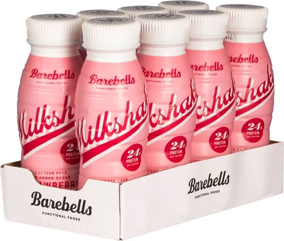 Barebells | Proteine Milkshake | Aardbei | Tray | 8 x 330ml | Snel afvallen zonder poespas!