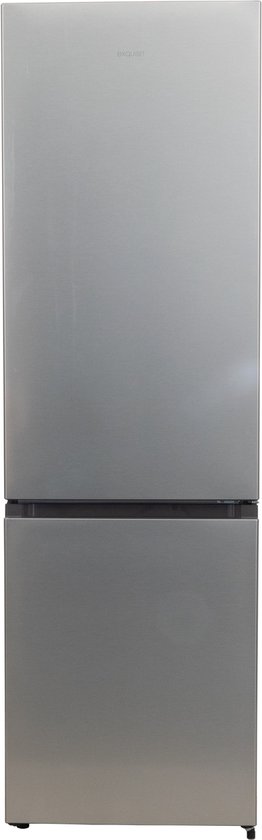 Exquisit KGC265-70-H-010DINOX - Koel-vriescombinatie - 4* Vriesgedeelte - 264 Liter - 39dB - Zwart - RVS