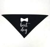 Honden bandana Best Dog zwart - bandana - hond - huisdier - trouwen - huwelijk