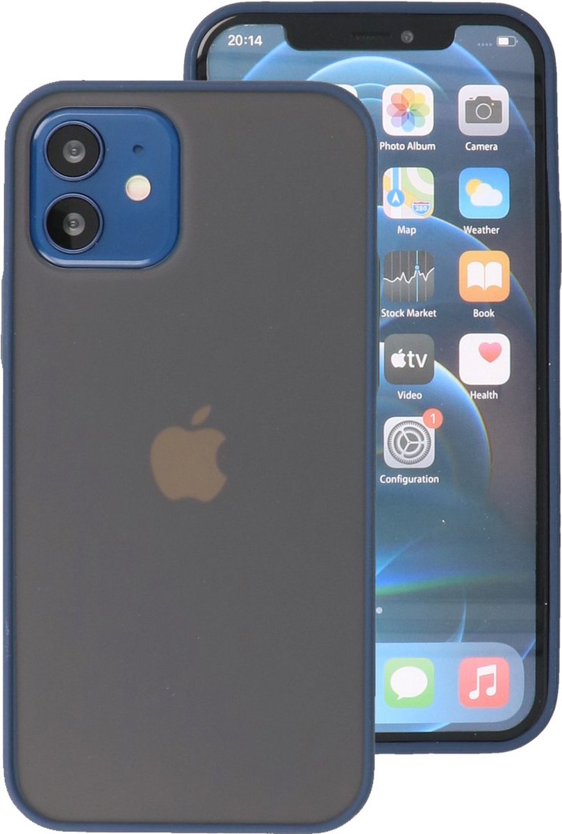 Hoesje Hard Case Color Zwart geschikt voor Iphone 12 Mini
