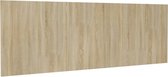 vidaXL Tête de lit modèle mural 240 x 1,5 x 80 cm Bois traité Chêne Sonoma