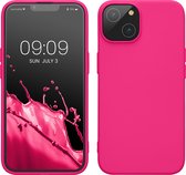 kwmobile telefoonhoesje geschikt voor Apple iPhone 14 - Hoesje voor smartphone - Back cover in neon roze