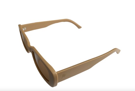 ASTRADAVI Zonnebril - Unisex Sunglasses UV400 - Lichtbruine Honingkleur Frame & Bruin Lenzen van Astra — afbeelding 2