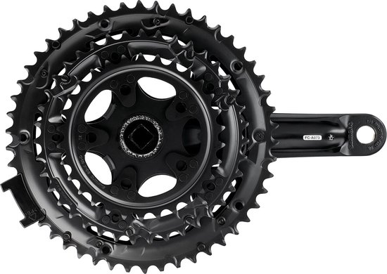 Crankstel 7/8 speed Shimano Tourney FC-A070 - 170/50-39-30T vierkante as - zwart — afbeelding 2
