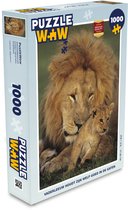 Puzzel Baby leeuw - Wild - Jagen - Legpuzzel - Puzzel 1000 stukjes volwassenen
