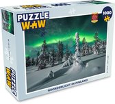 Puzzel Noorderlicht in Finland - Legpuzzel - Puzzel 1000 stukjes volwassenen
