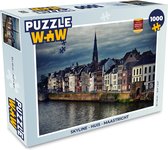 Puzzel Skyline - Huis - Maastricht - Legpuzzel - Puzzel 1000 stukjes volwassenen