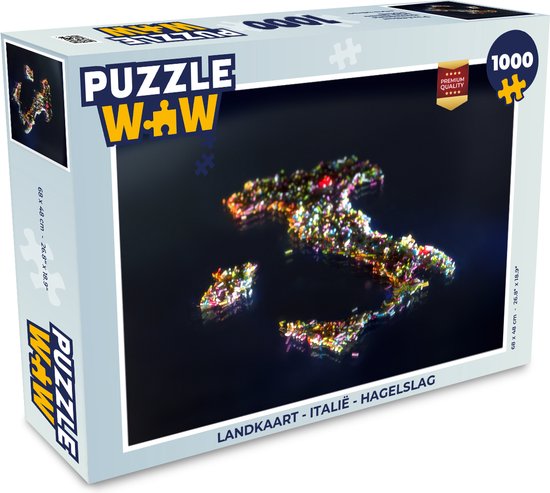 Puzzle Map - Italie - Sprinkles - Jigsaw - Puzzle 1000 pièces adultes