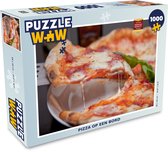 Puzzel Pizza op een bord - Legpuzzel - Puzzel 1000 stukjes volwassenen