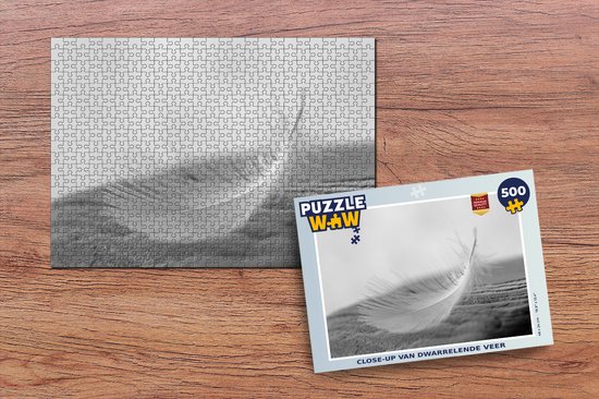 Puzzle Gros plan d'une plume tourbillonnante - Puzzle - Puzzle 500 pièces