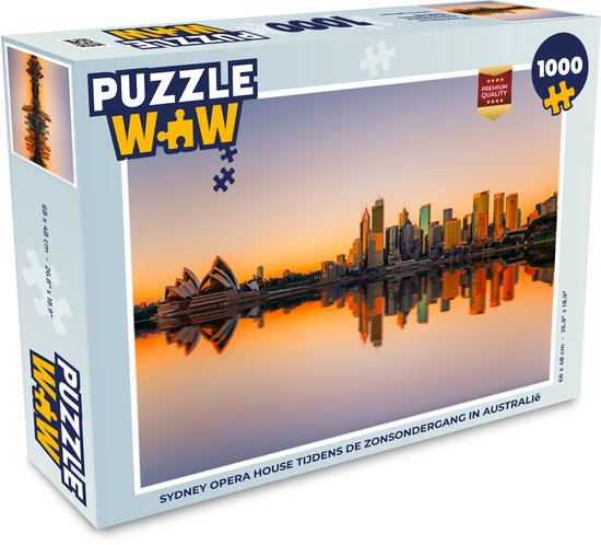 Puzzle Opéra de Sydney au coucher du soleil en Australie - Puzzle - Puzzle 1000 pièces adultes