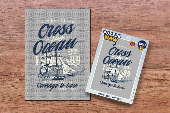 Puzzle Bateau - Voile - Vintage - Puzzle - Puzzle 500 pièces