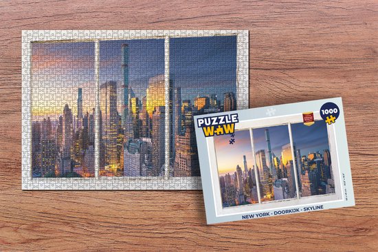 Puzzle New York - Transparent - Skyline - Puzzle - Puzzle 1000 pièces adultes