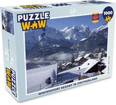Puzzel Wintersport resort in Zwitserland - Legpuzzel - Puzzel 1000 stukjes volwassenen