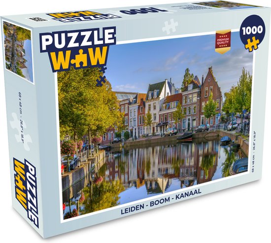Puzzel Leiden - Boom - Kanaal - Legpuzzel - Puzzel 1000 stukjes volwassenen  | bol.com