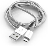 Verbatim Micro B USB Cable Sync&Charge 100 cm zilverkleurig