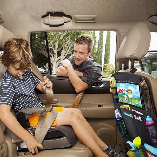 premium luxe & stevige autostoel organizer met tablet houder - Set van 2 - Auto stoel organiser - - Merkloos