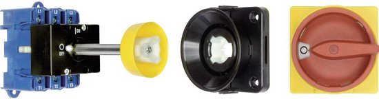 Kraus & Naimer KG125.T203/09.VE Interrupteur-sectionneur avec couplage de porte 125 A 1 x 90 ° Rouge, Jaune 1 pièce(s)