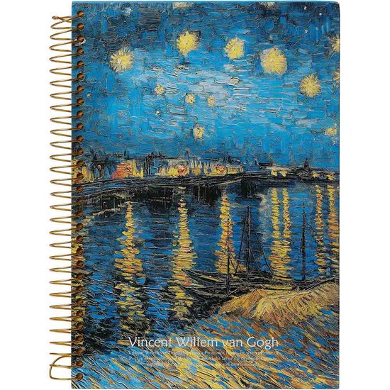 Foto: D5346 1 a4 spiral notebook van gogh haven