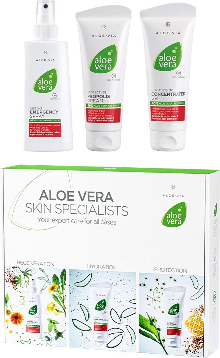 Goedkoopste LR Aloe Vera - Special Care Box- SOS-Box met de beste aloë vera producten in één doos voor elk noodgeval! (set van 3 producten