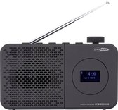 Caliber Draagbare DAB+ FM radio met wekker functie en accu Zwart (HPG335DAB)