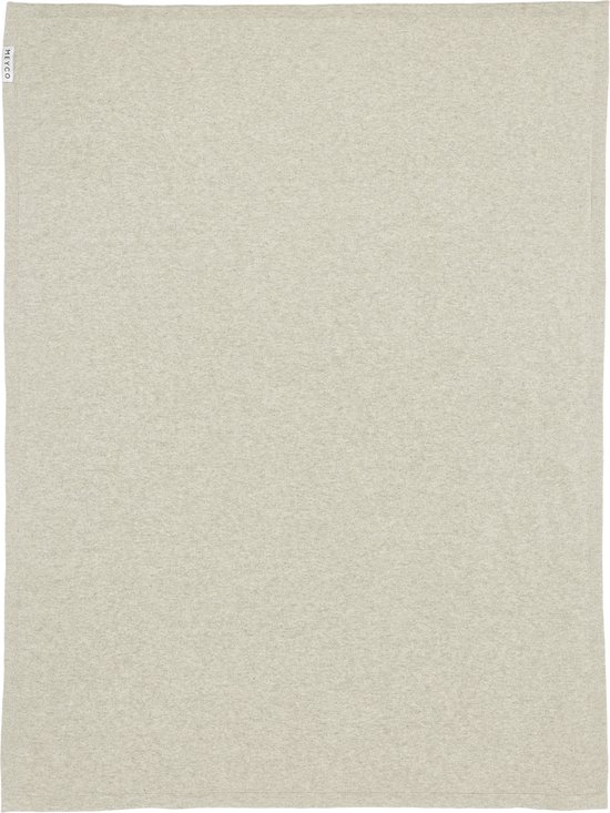 Meyco Baby Knit Basic ledikant deken - sand melange - 100x150cm van Meyco — afbeelding 2