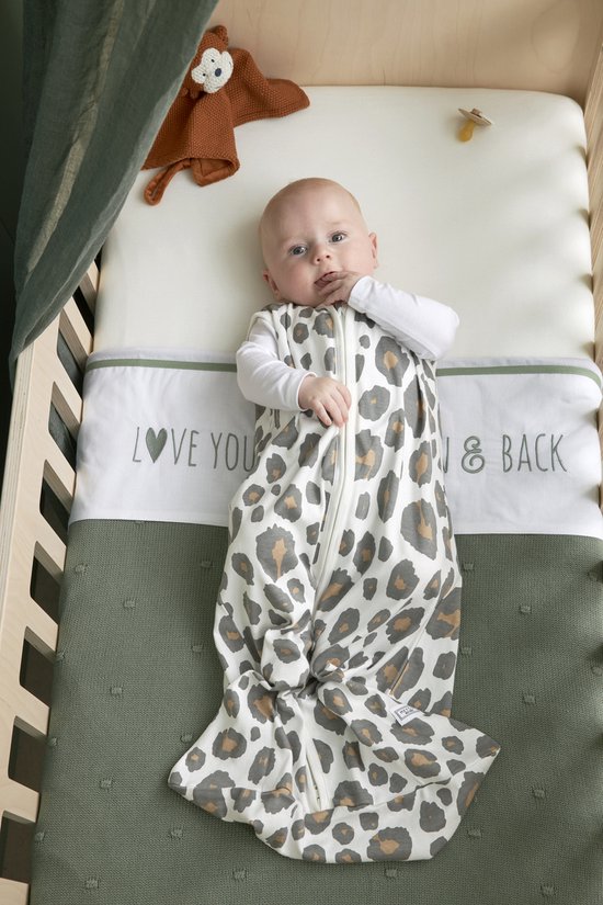 Meyco Baby Mini Knots ledikant deken - forest green - 100x150cm van Meyco — afbeelding 4