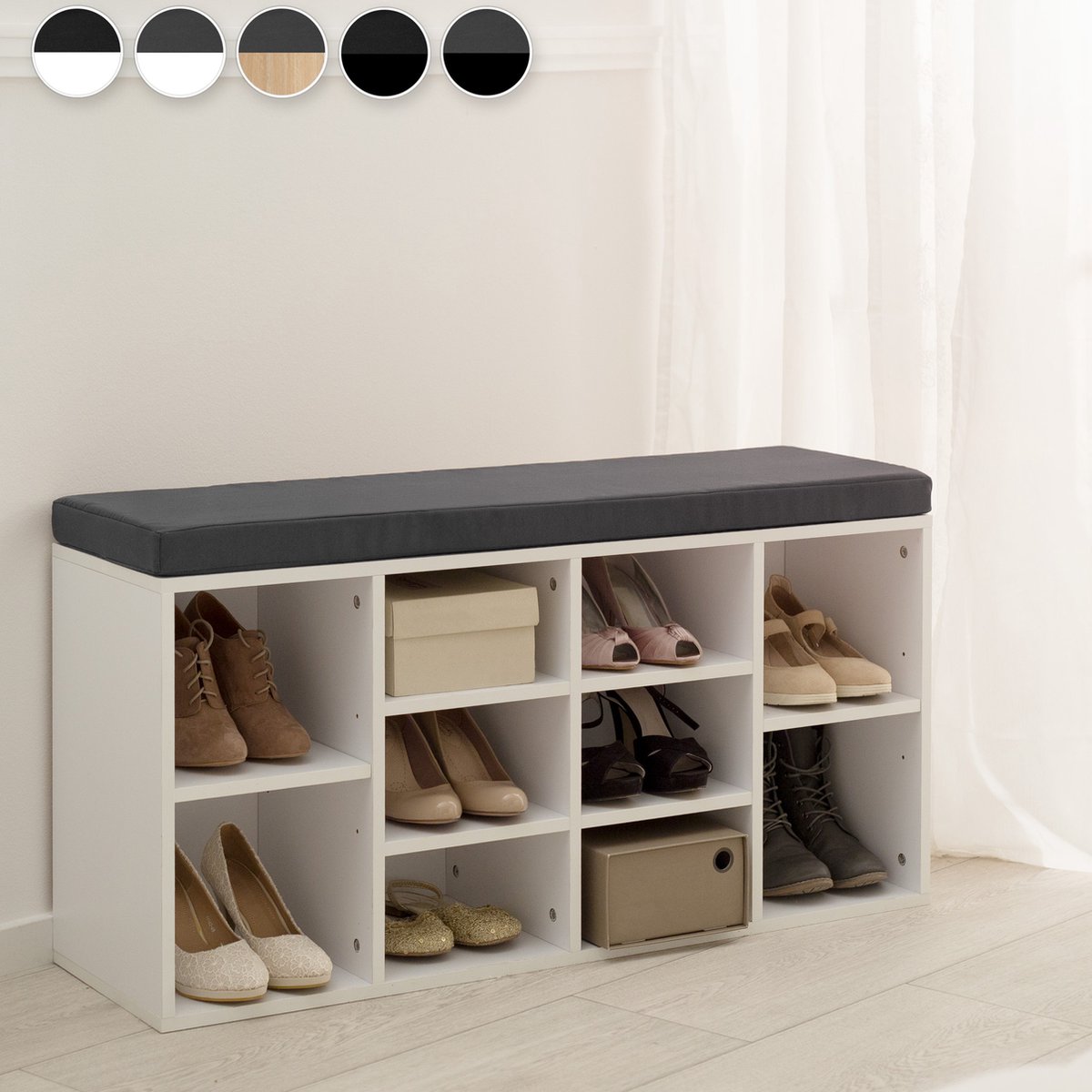 Decopatent® Schoenenrek voor 6 paar schoenen - Schoenen Rek bamboe hout met 2 etages - Opbergrek Decopatent® Schoenenrek voor 6 paar schoenen - Schoenen Rek bamboe hout met 2 etages - Opbergrek
