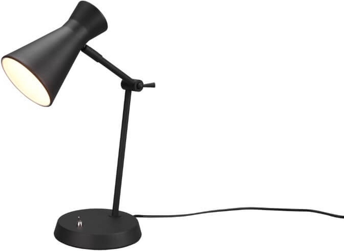 Reality Tafellamp Enzo 1x E27 10W Zwart