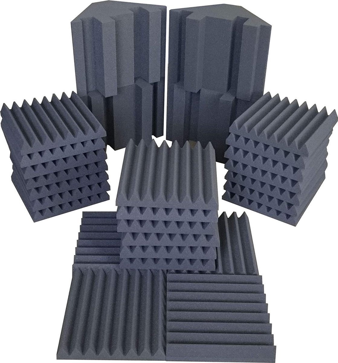 Geluidsisolatieplaten - Foam-Isolatieplaten-– Akoestische Panelen – Geluidsdemper – Studioschuim –– Acoustic Foam Panels