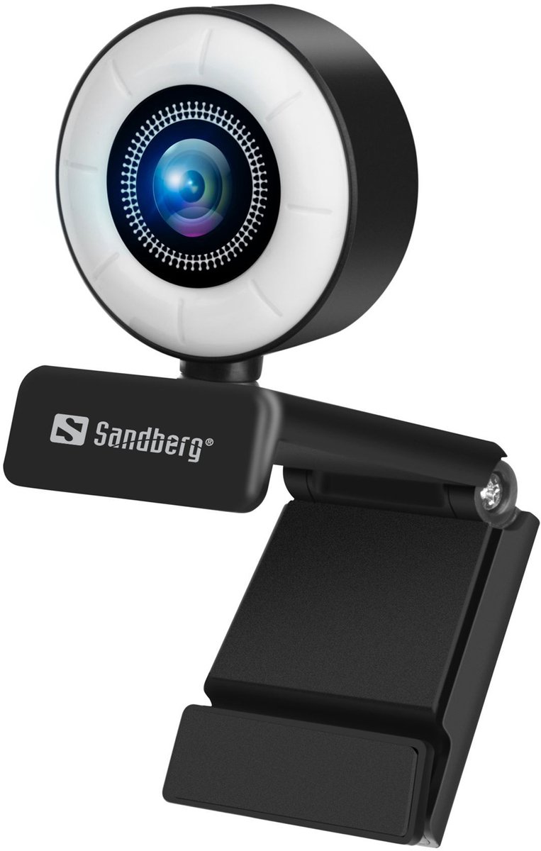 Sandberg 134-21 webcam 2 MP 1920 x 1080 Pixels USB 2.0 Zwart