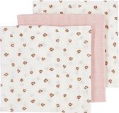 Meyco Baby Mini Panther hydrofiele doeken - 3-pack - soft pink - 70x70cm