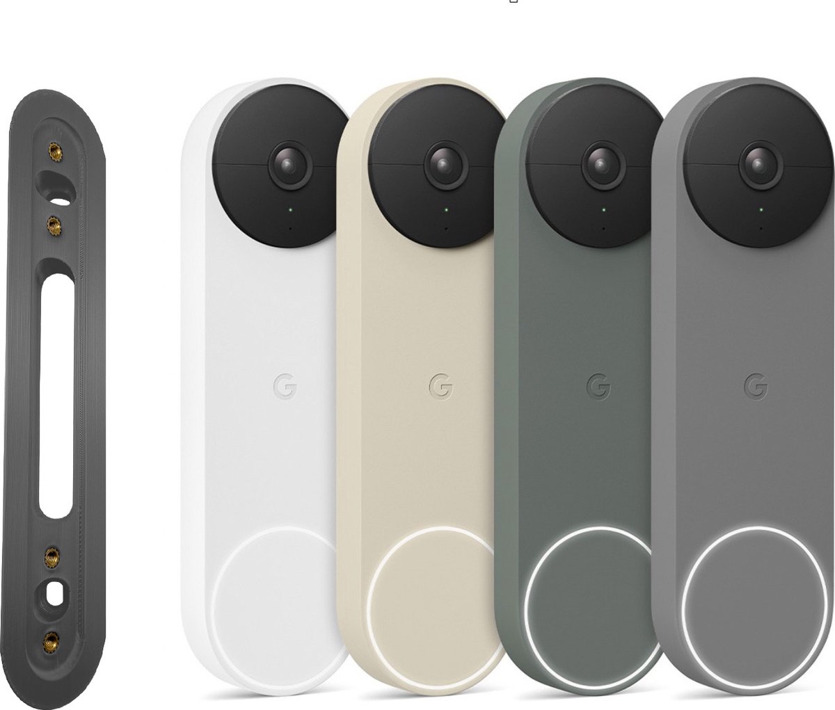 Grotere hoek dan origineel / 45 graden / Geschikt voor Google Nest Doorbell Battery / Spacegrijs / 3 jaar garantie / Gemaakt in NL / Bevestigingspunten getest door TÜV – foto 2