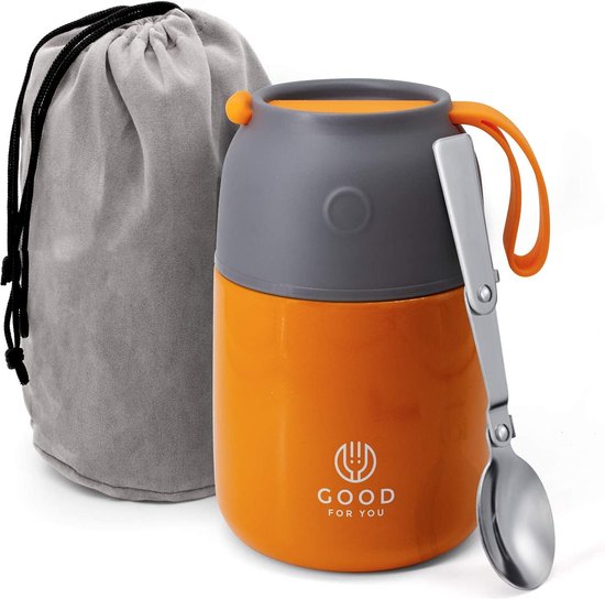Récipient Isotherme Heemburg 2L - Acier Inoxydable Pour Repas Chauds Et Soupes