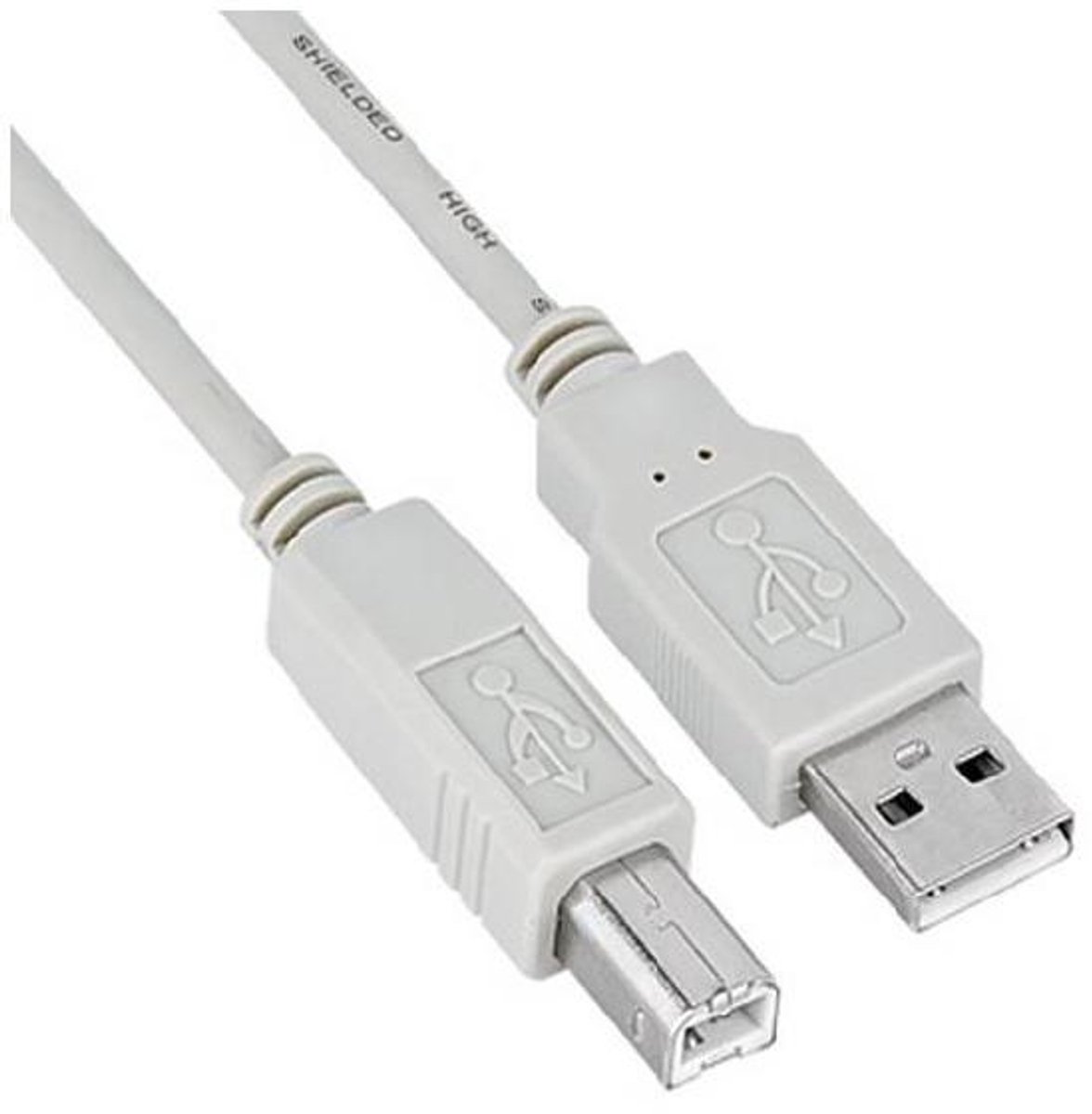 Nilox USB 2.0 A/B 4.5 m USB-kabel 4,5 m USB A USB B Grijs