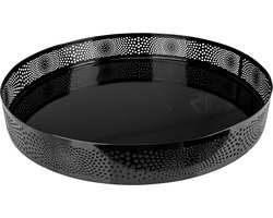 Cosy & Trendy Dienblad Maroc - Zwart - 40x40x7cm - Rond