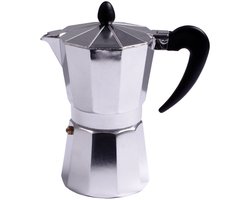 Aluminium moka/koffiemaker voor 6 kopjes - Koffiezetapparaat - Italiaanse koffiezetter - Caffetiere