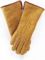 Beige Lammy handschoenen suede voor volwassenen 9 (XL -  23 cm)