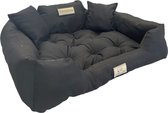 Kingdog - Groot honden- en kattenbed | Dierenmand 100 x 75 | Zwart - maat L