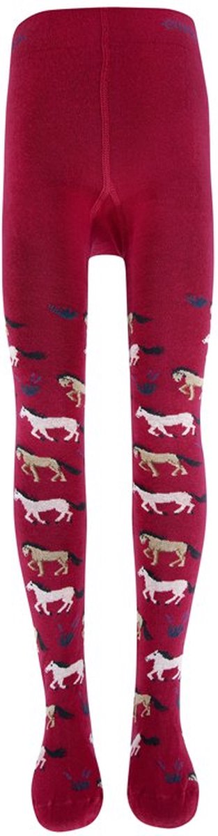 Maillot Ewers - Fuchsia/Rood met Paarden-152/164