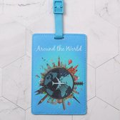 DW4Trading Kofferlabel - Reislabel - Bagage label - Around the world